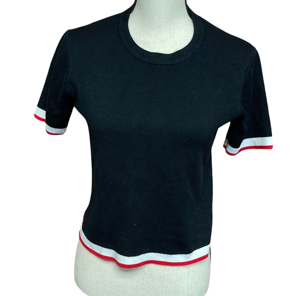 Zara Knit Crew Neck Short Sleeve Top - Picture 3 of 7
